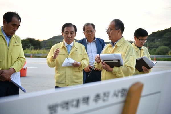 박윤국 포천시장, ASF 방역현장 방문