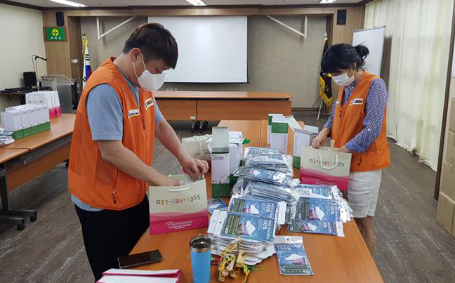 남양주시자원봉사센터, 취약가구에 폭염 대응 안전 물품 전달.