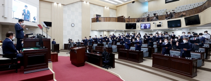 제9대 인천시의회 원구성 완료.