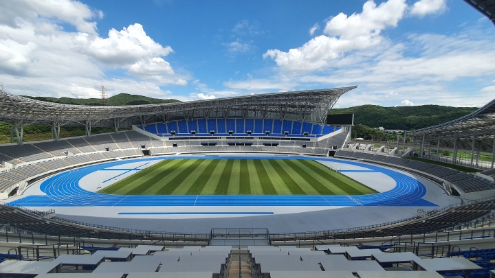 2022 경기도종합체육대회 개막식이 열릴 예정인 용인미르스타디움.